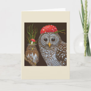 Party in der Holzkarte Karte