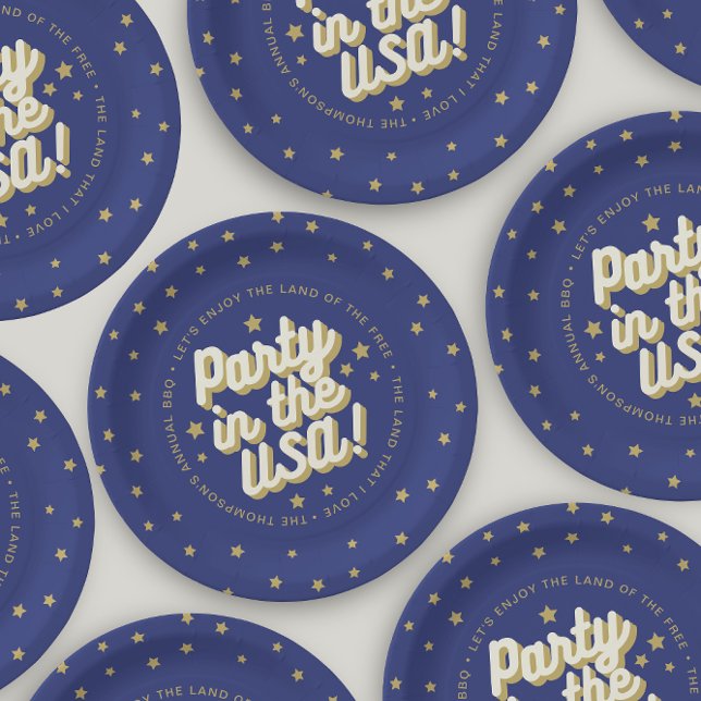 Party in der US-Marine 4. Juli Dekorationen Pappteller (Von Creator hochgeladen)