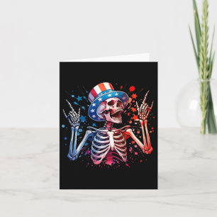 Party in der US Rock Hand 4. Juli lustige Amerikan Karte