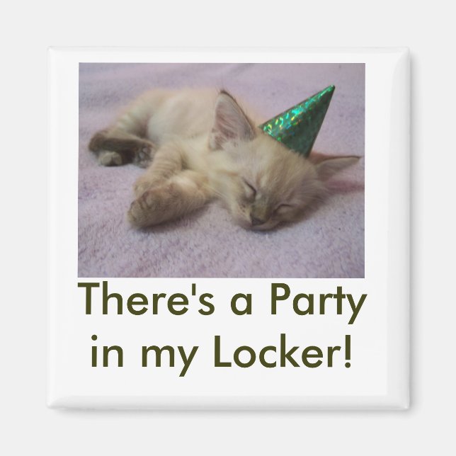 Party in meinem Locker Magnet (Vorne)