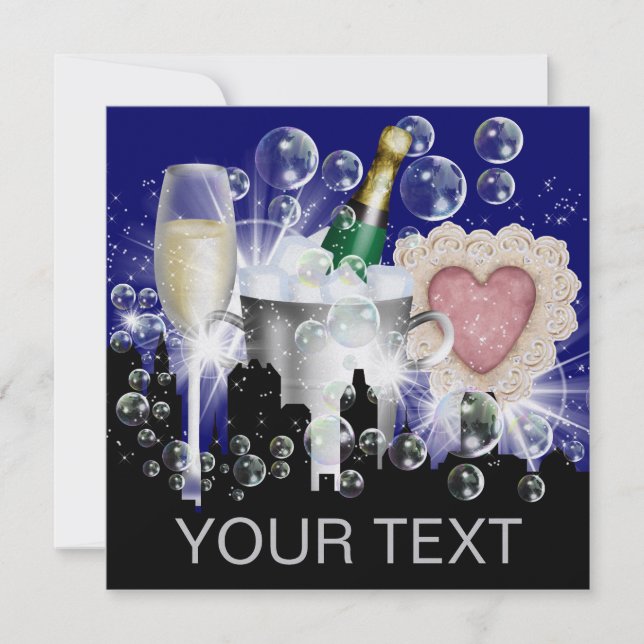 Party in "Style Bright Lights revidiert" - SRF Einladung (Vorderseite)