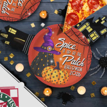Party in the Patch Halloween Lunch-Papierplatten