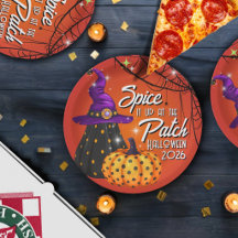 Party in the Patch Halloween Lunch-Papierplatten
