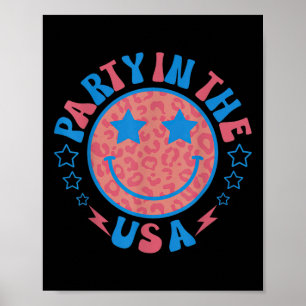 Party In The Usa 4. Juli Vornehmes Lächeln Poster