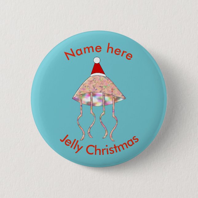 Party Jellyfish Custom Button (Vorderseite)