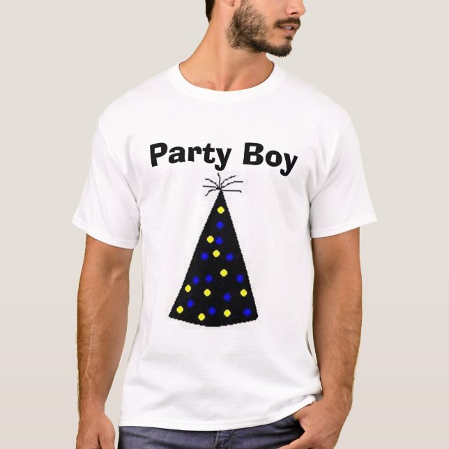 Party-Junge T-Shirt (Vorderseite)