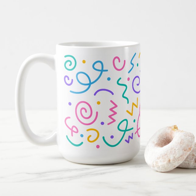 Party 🌸 Kaffee Tasse 15oz (Mit Donut)