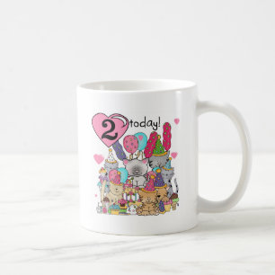 Party Kittens 2. Geburtstag T - Shirt und Geschenk Kaffeetasse