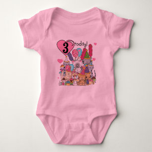 Party Kittens 3. Geburtstag Geschenke und Hemden Baby Strampler