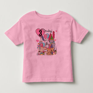 Party Kittens 3. Geburtstag Geschenke und Hemden Kleinkind T-shirt