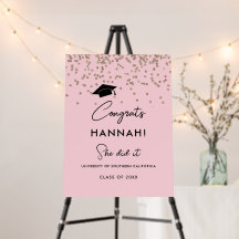 Party-Klasse "Blush Graduate Grad" (2023 Zeichen)