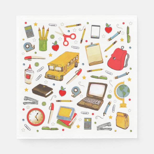 Party-Lehrer Serviette (Vorderseite)