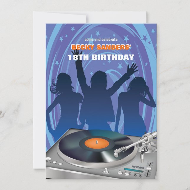 Party-Leute-Einladung Einladung (Vorderseite)