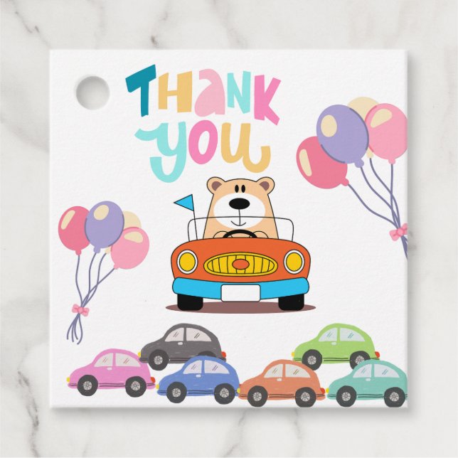 Party liefert Kraftfahrzeuge Geschenkanhänger (Vorderseite)