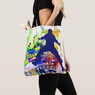 Party Life Graffiti Look Tasche drucken