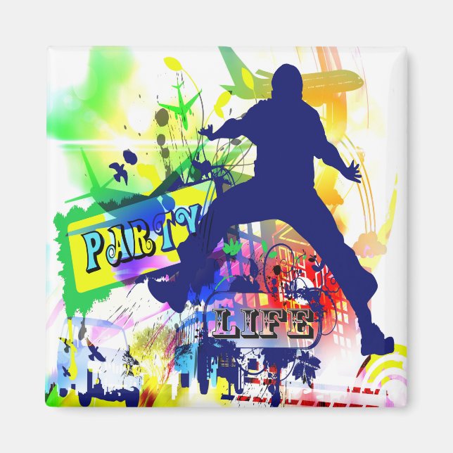 Party Life Magnet Dance Geschenk (Vorne)