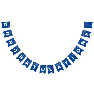 Party Lights Herzlichen Glückwunsch zu Blue Wimpelkette