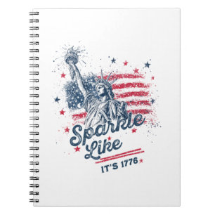 Party like It is 1776, 4. Juli, USA Flag, Amer Notizblock