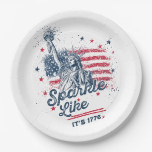 Party like It is 1776, 4. Juli, USA Flag, Amer Pappteller