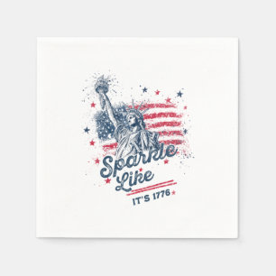 Party like It is 1776, 4. Juli, USA Flag, Amer Serviette