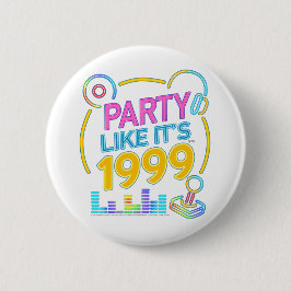 Party Like It’s 1999®™ – Neon Soundtrack  Button