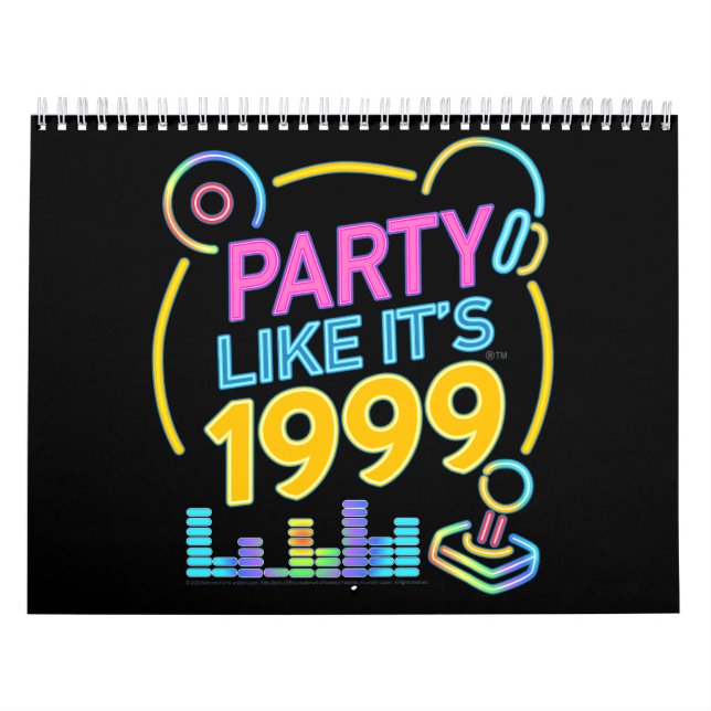 Party Like It’s 1999®™ – Neon Soundtrack  Kalender (Titelbild)