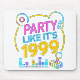 Party Like It’s 1999®™ – Neon Soundtrack Mousepad