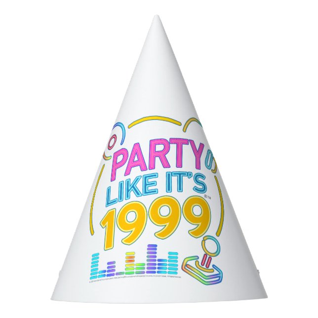 Party Like It’s 1999®™ – Neon Soundtrack  Partyhütchen (Vorderseite)