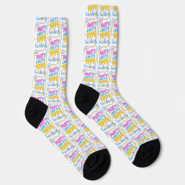 Party Like It’s 1999®™ – Neon Soundtrack  Socken (Rechts)
