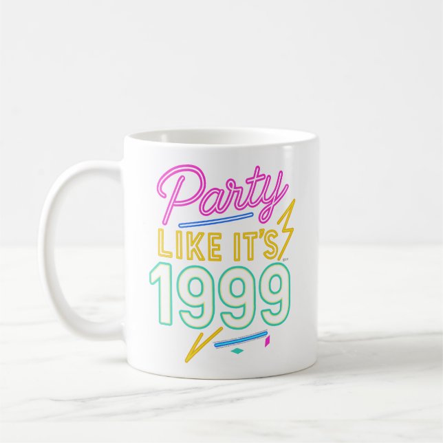 Party Like It’s 1999®™ – Neon Spannung Kaffeetasse (Links)