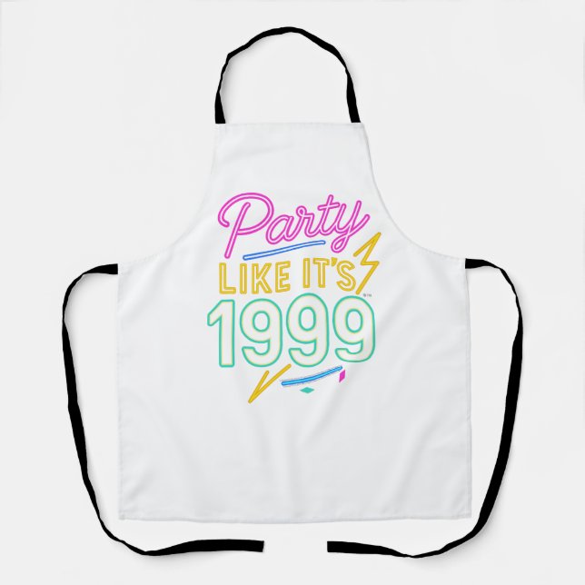Party Like It’s 1999®™ – Neon-Spannung Schürze (Vorderseite)