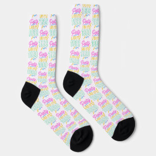 Party Like It’s 1999®™ – Neon Spannung Socken