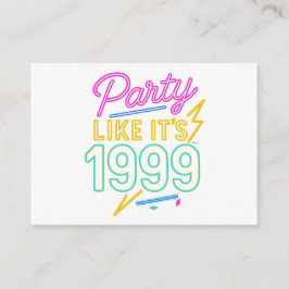 Party Like It’s 1999®™ – Neon Voltage Begleitkarte