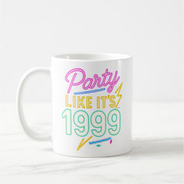 Party Like It’s 1999®™ – Neon Voltage Kaffeetasse