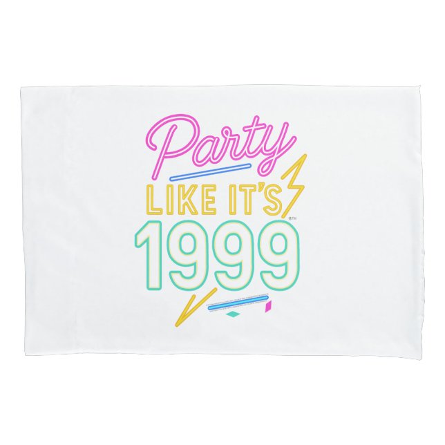 Party Like It’s 1999®™ – Neon Voltage Kissenbezug (Vorderseite)
