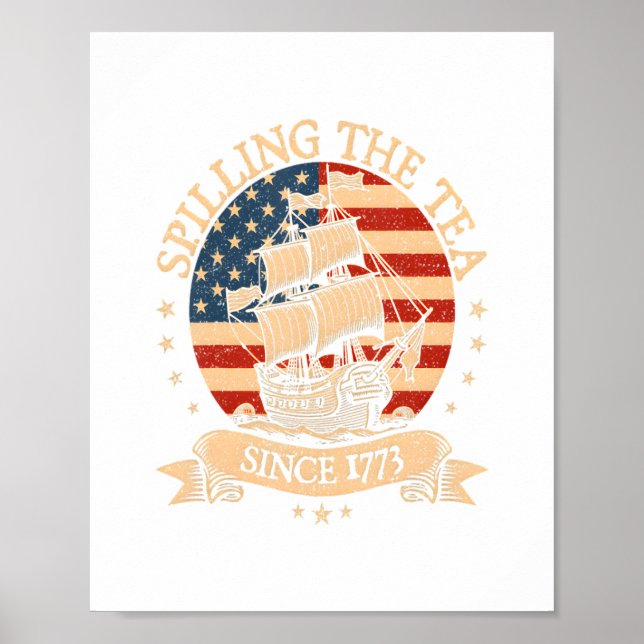 Party Like It's 1776 - Retro Patriotic Bow Poster (Vorne)