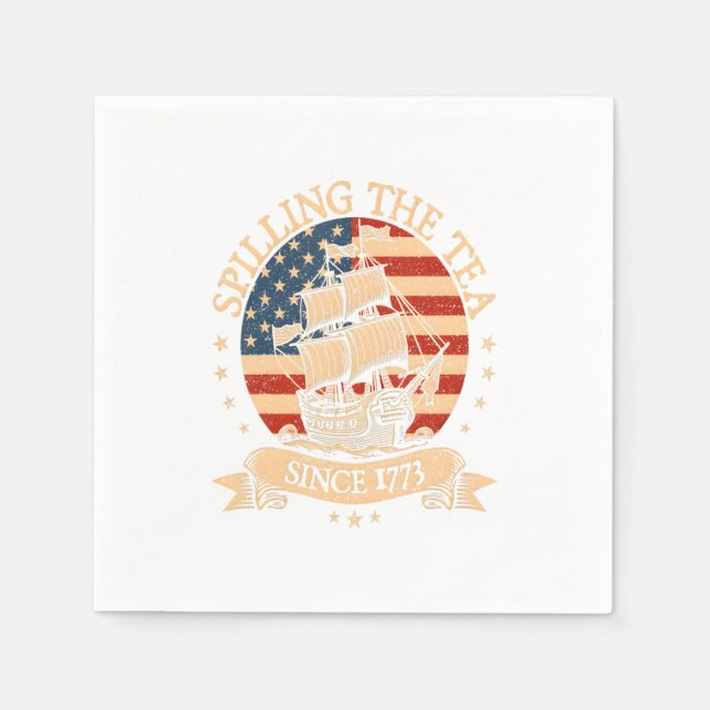 Party Like It's 1776 - Retro Patriotic Bow Serviette (Vorderseite)