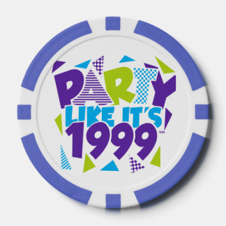 Party like it's 1999®™ Poker Chips - Design 01