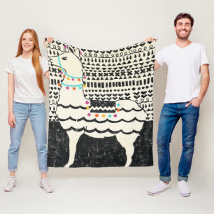 Party Llama Fleecedecke