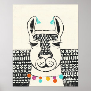 Party Llama - Portrait Poster