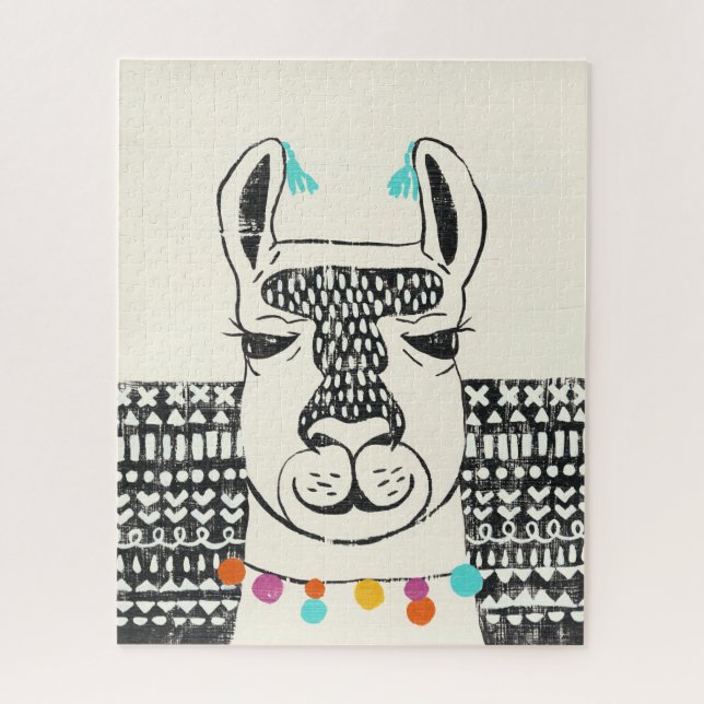 Party Llama - Portrait Puzzle (Vertikal)