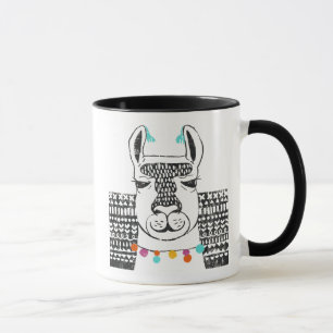 Party Llama - Portrait Tasse
