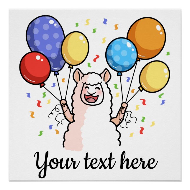 Party Llama Poster (Vorderseite)