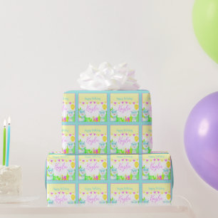 Party Llamas Kindergeburtstag personalisiert Geschenkpapier