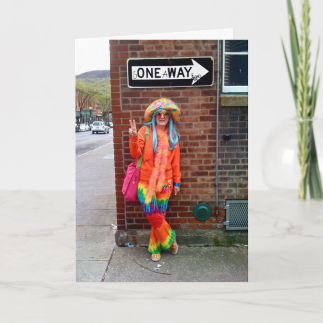 Party-Mädchen-Gruß-Karte Karte (Vorderseite)