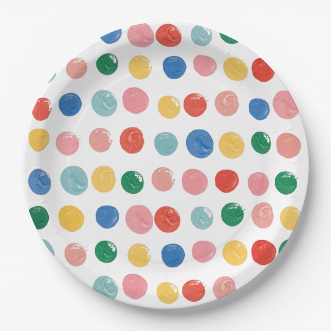 Party Malen Kindergeburtstag Pappteller (Vorderseite)