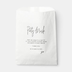 Party Mask Guest Face Mask Geschenktütchen