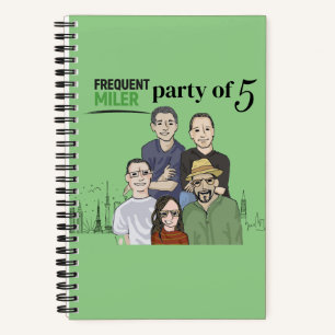 Party mit 5 Punkten Notebook Notizbuch