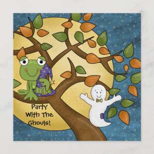 Party mit der Ghouls-Halloween-Einladung Einladung