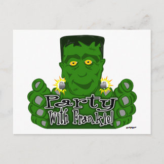 Party mit Frankie! Postkarte